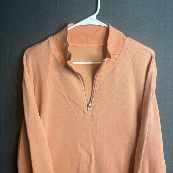 Pendleton 1/4 Zip Up Pullover Sweater Adult Xl Pink Cotton Long Sleeve Mens - Picture 2 of 7